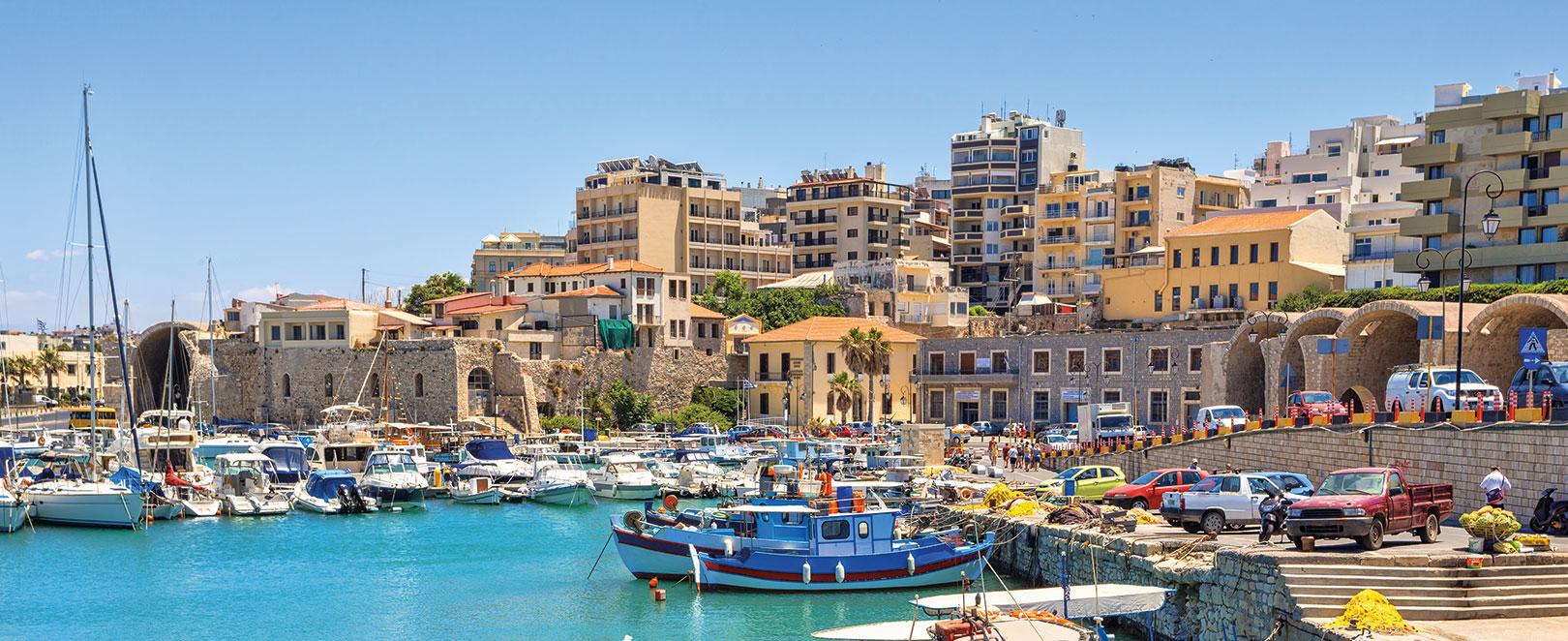 vue sur le port de Heraklion