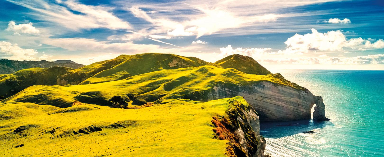 falaises sur la mer
