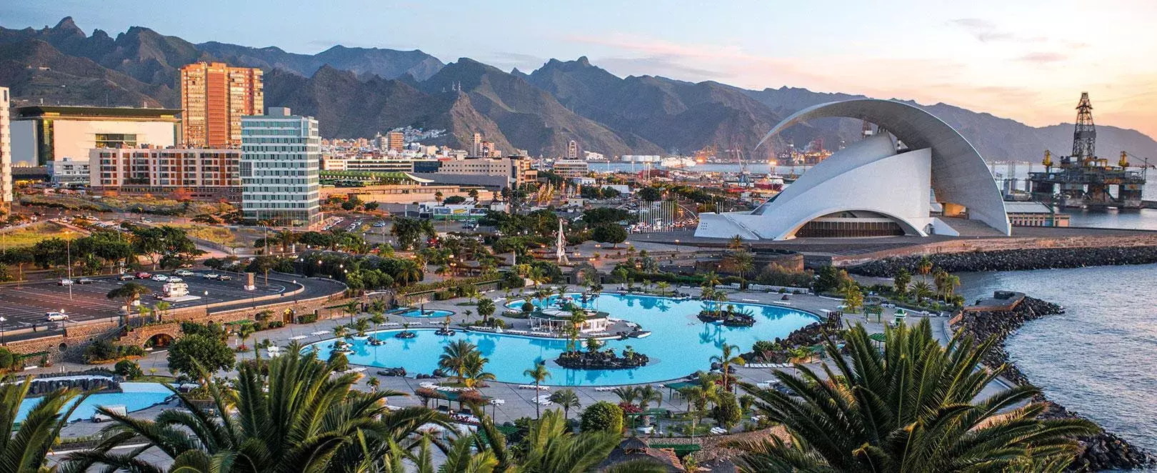 vue sur la ville de Santa Cruz