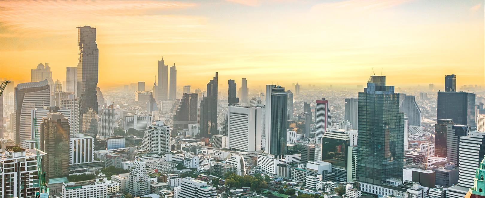Gratte  ciel à Bangkok