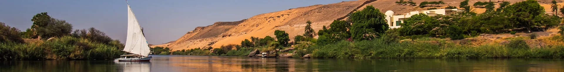 une felouque sur le Nil en Egypte