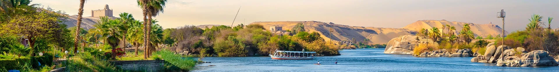 un bateau sur le Nil en Egypte