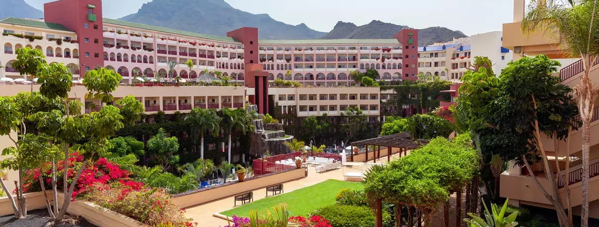 vue aérienne du bâtiments de l'hôtel