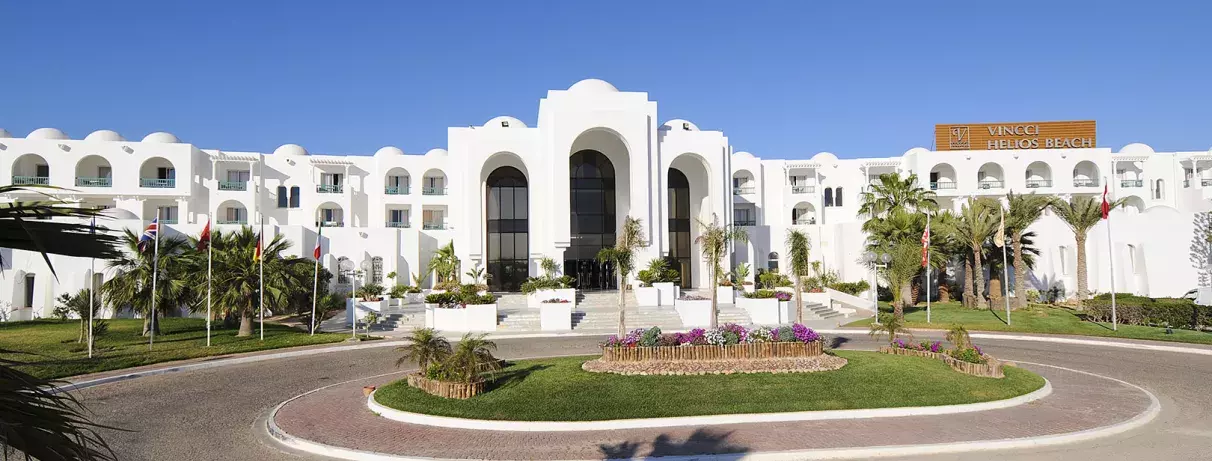 entrée extérieure de l'hôtel