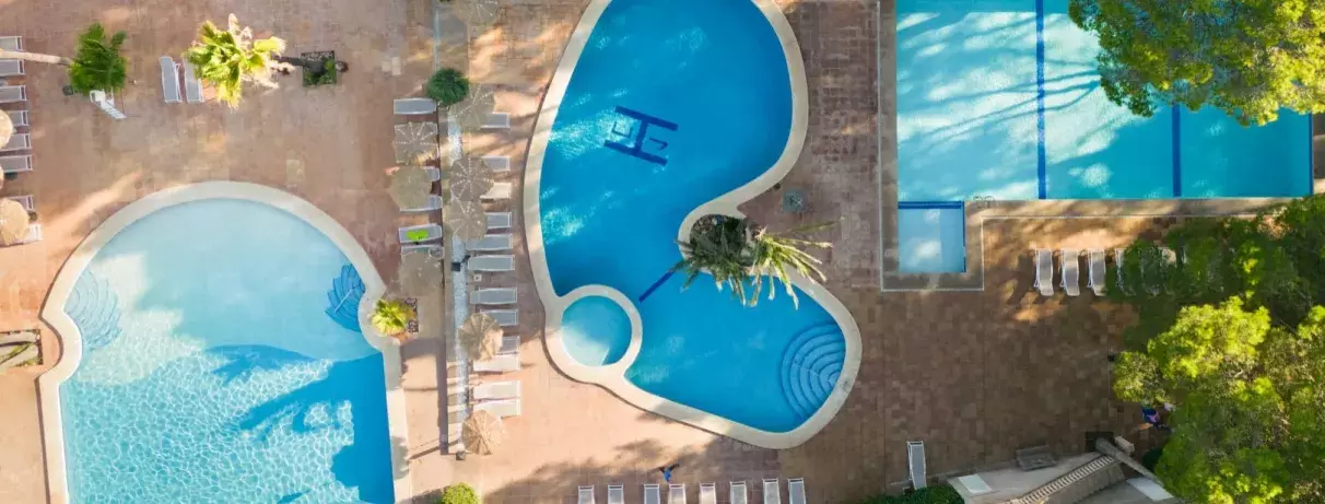 vue d'ensemble piscine