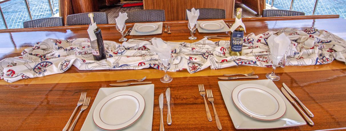 table dressée