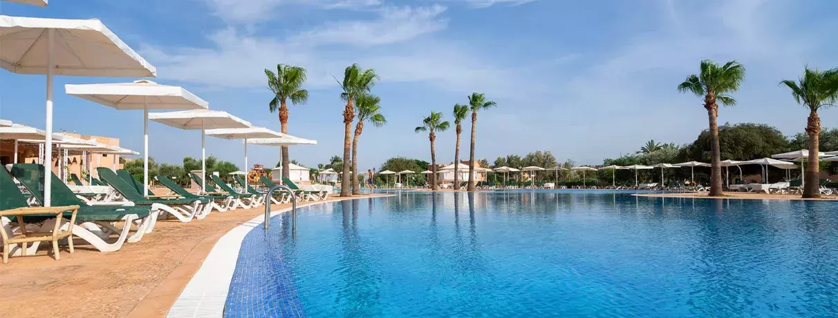 piscine avec transats