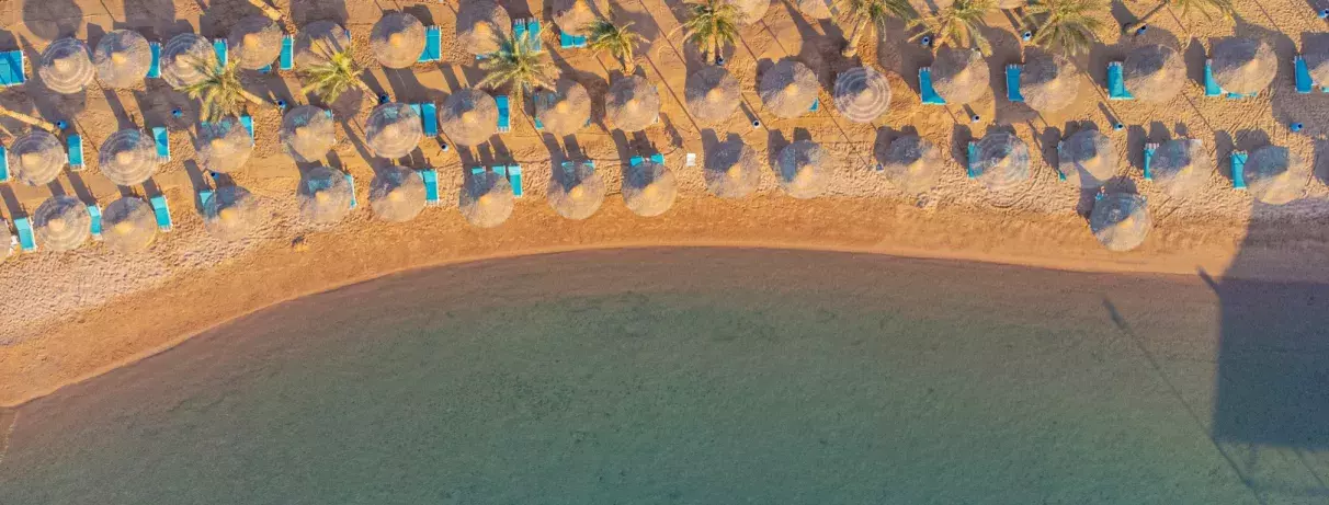 vue d'ensemble de la plage 