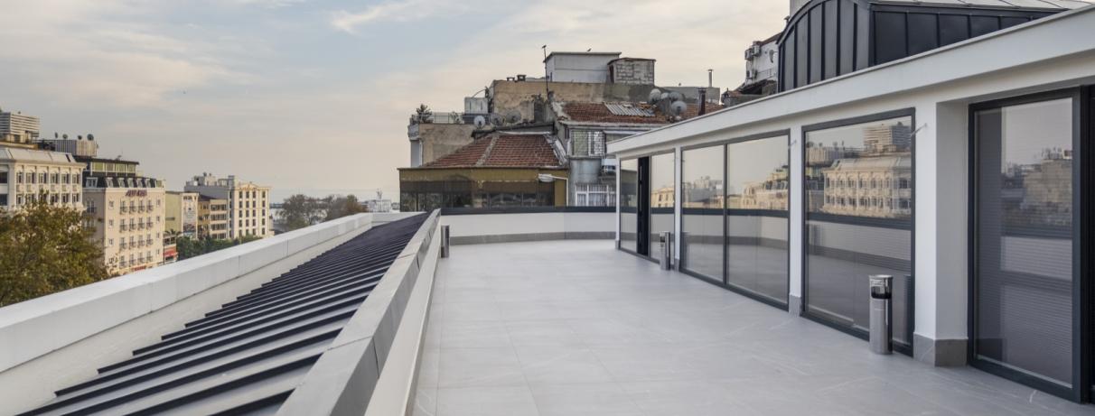 terrasse sur le toit 