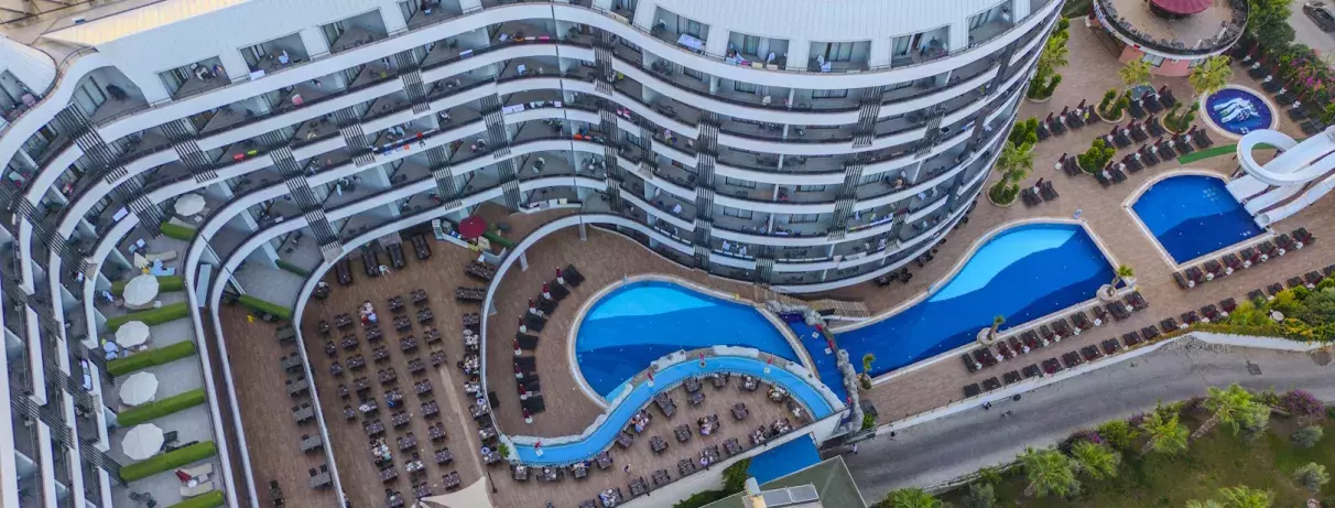 vue d'ensemble hôtel