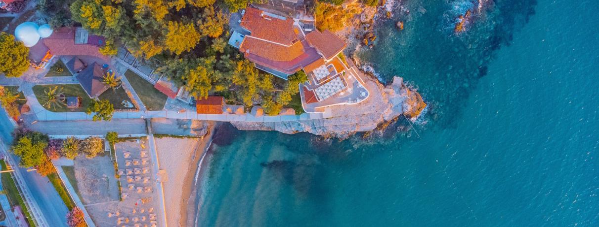 vue de haut plage