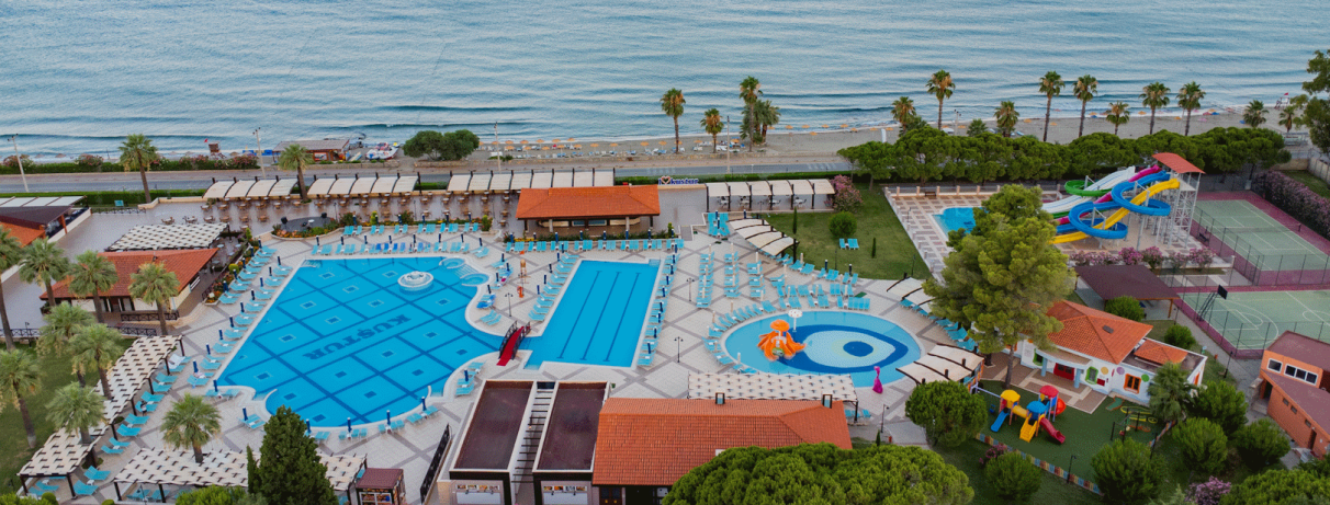 vue de haut piscine