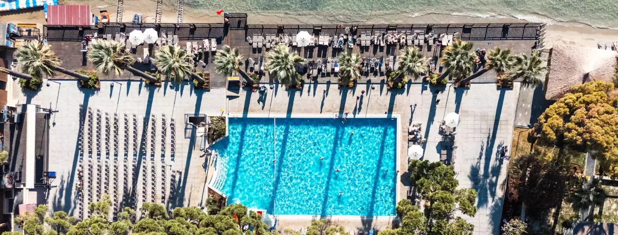 vue d'ensemble piscine 