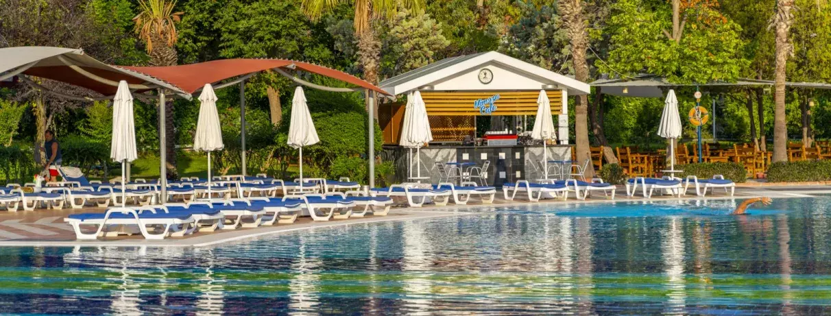 piscine avec transats