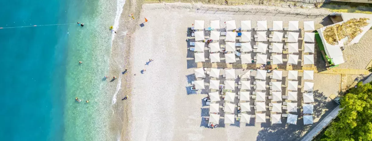 vue d'ensemble plage 