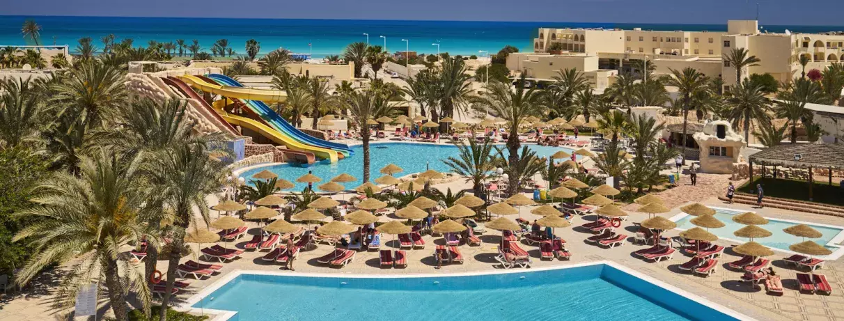 vue d'ensemble piscines toboggans