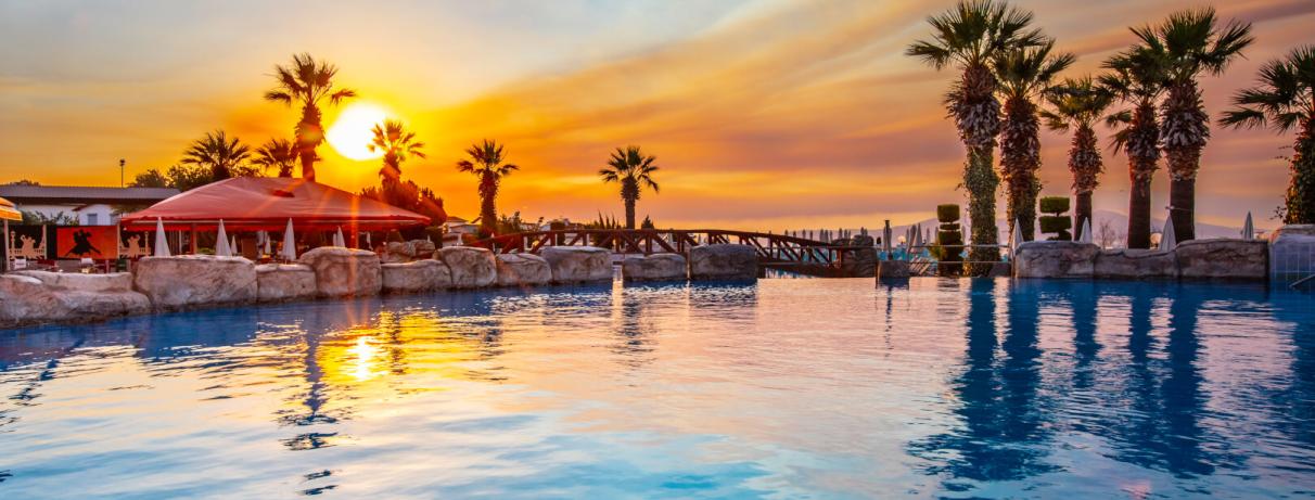 vue avec couché du soleil 