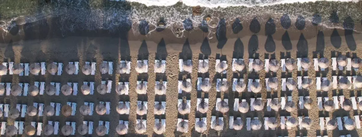 vue d'ensemble plage