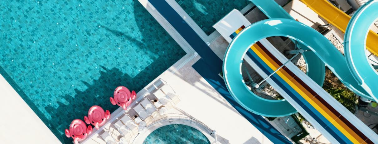 vue d'ensemble toboggans