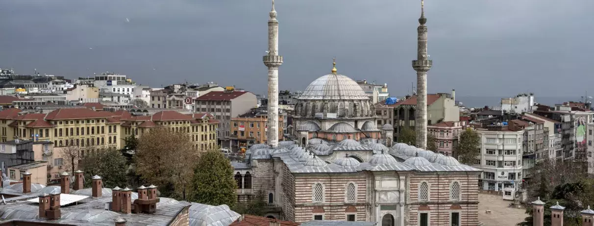 vue sur le centre ville d'istanbul