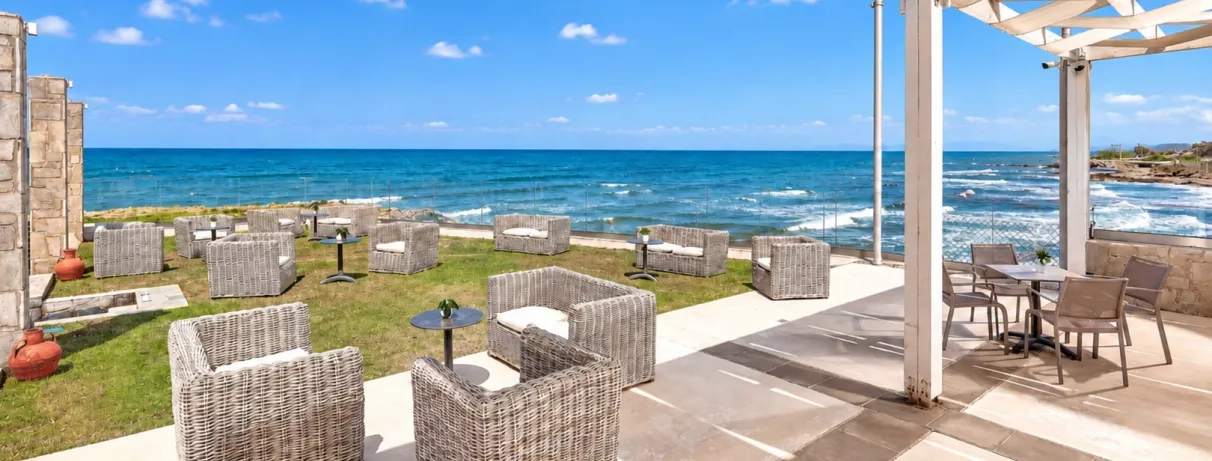 Vue sur la mer depuis le restaurant 
