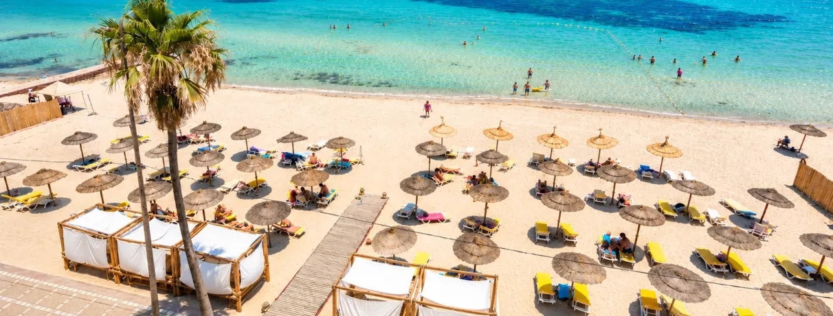 vue d'ensemble plage