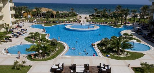 vue sur piscine