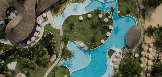 vue d'ensemble piscine