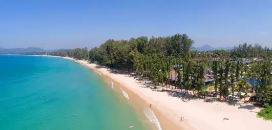 vue d'ensemble de la plage
