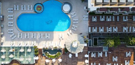 piscine vue au dessus 