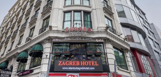 vue de la façade de l'hôtel