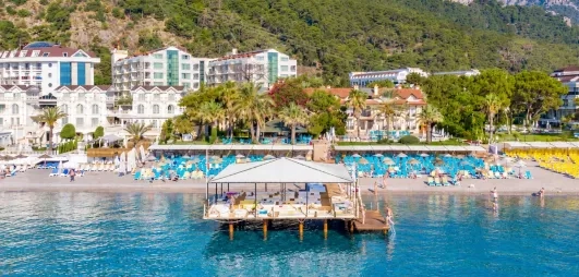 vue d'ensemble de l'hôtel et du paysage