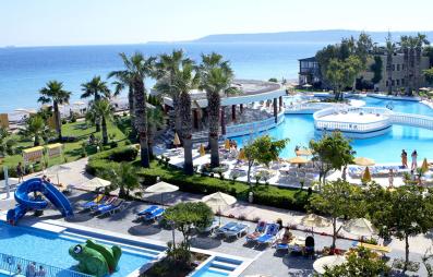 vue aérienne piscines