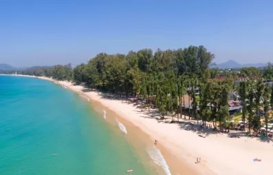 vue d'ensemble de la plage