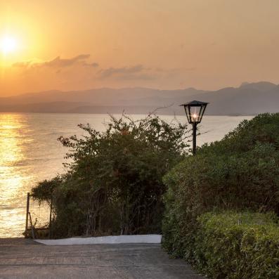 coucher de soleil sur la mer