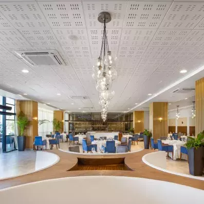 restaurants fauteuils bleus