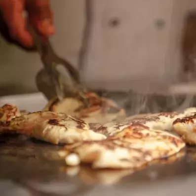 escalope poulet sur plancha