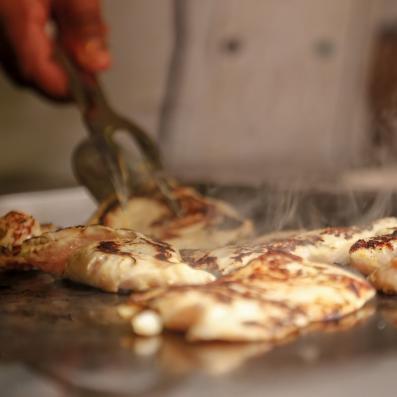 escalope poulet sur plancha