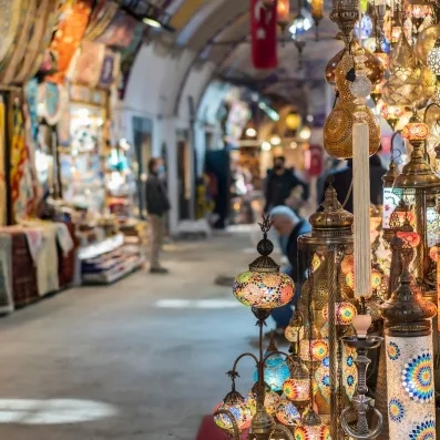 étals dans souks