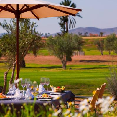 restaurant avec vue sur le golf