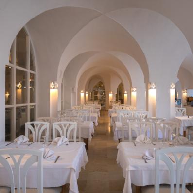 restaurant tons blanc