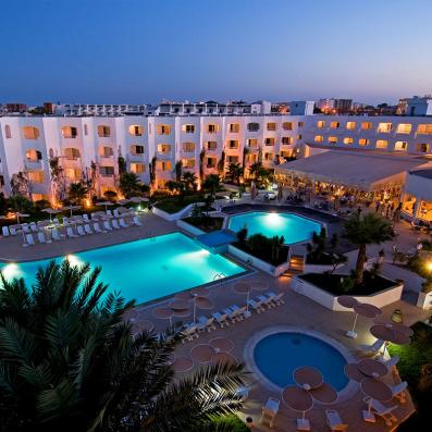 hôtel vue de nuit