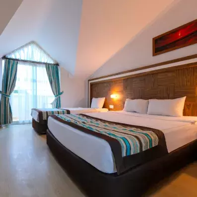 un lit double + un lit simple