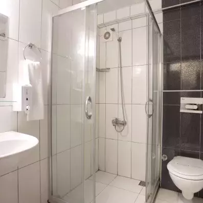 salle de bain avec douche 