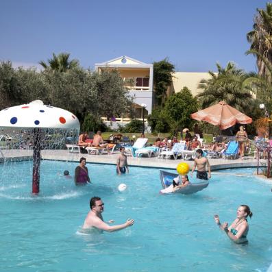piscine avec champignons 