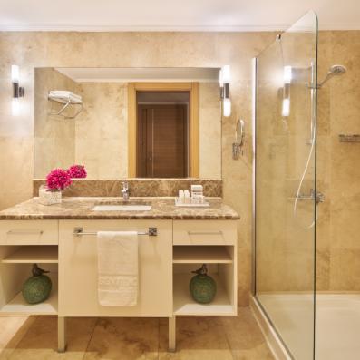 salle de bain avec douche
