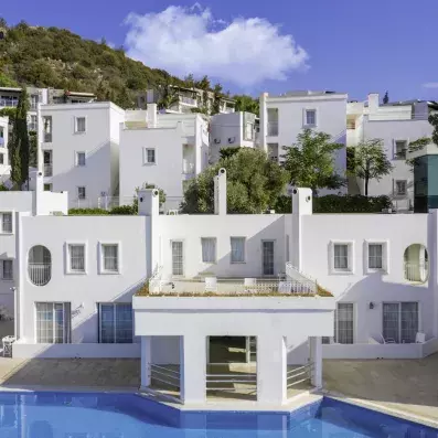 vue de la façade extérieur de l'hôtel