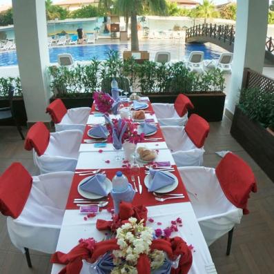 table dressée
