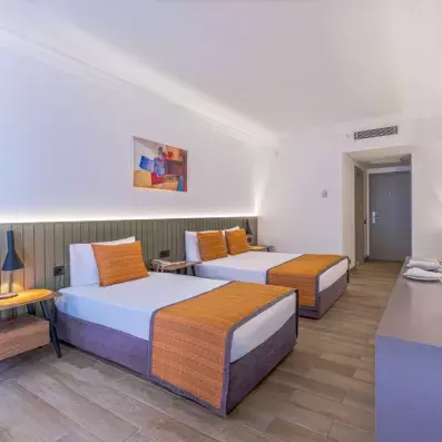 un lit double + un lit simple