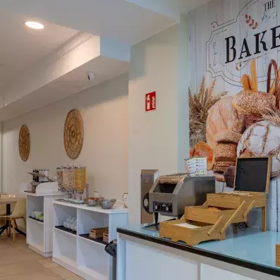 buffet petit-déjeuner en longeur